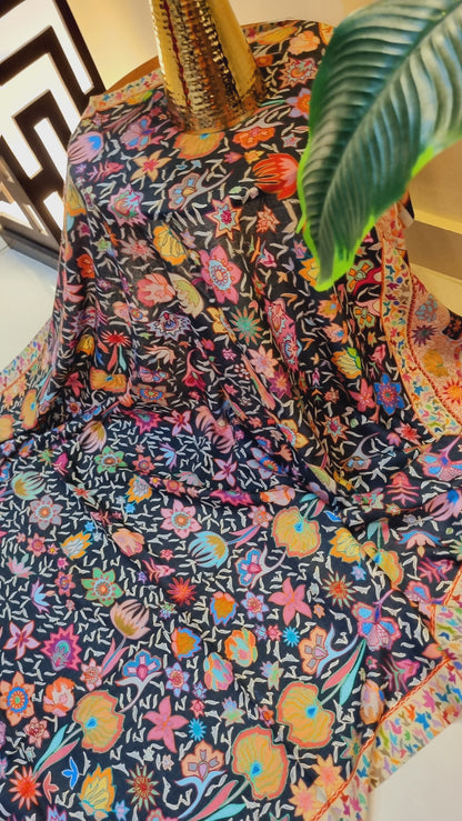 Floral Reelkar shawl