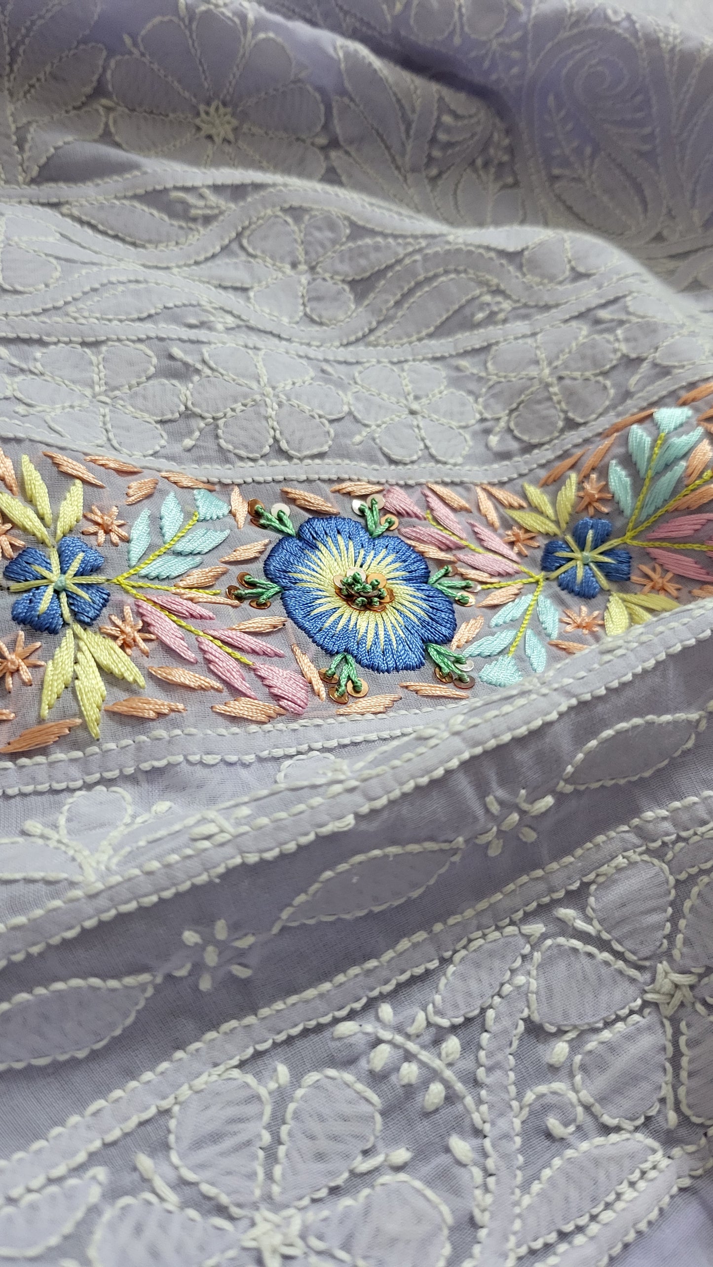 Chikankari shirt : parsi gara