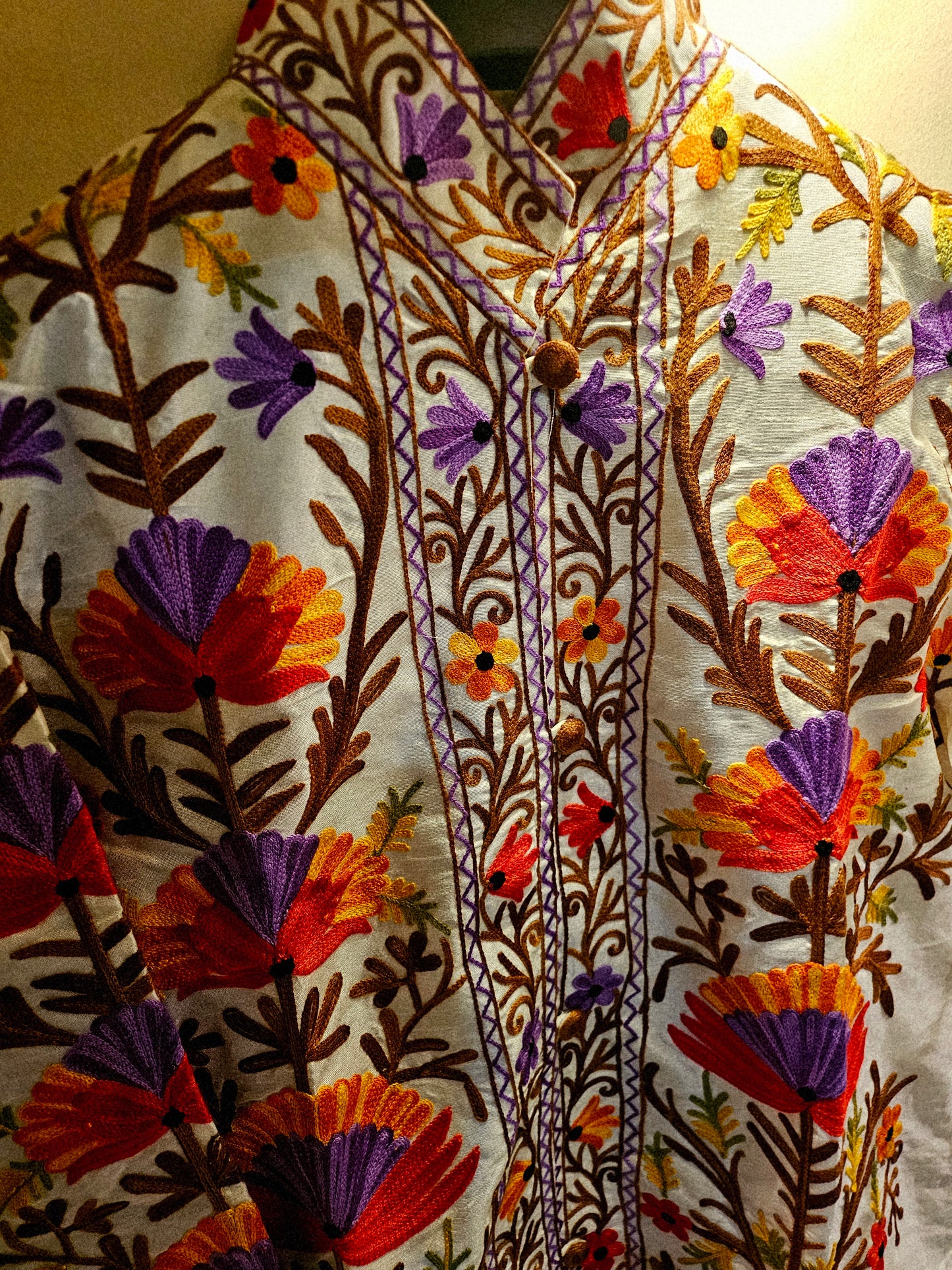 Silk Embroidered coat