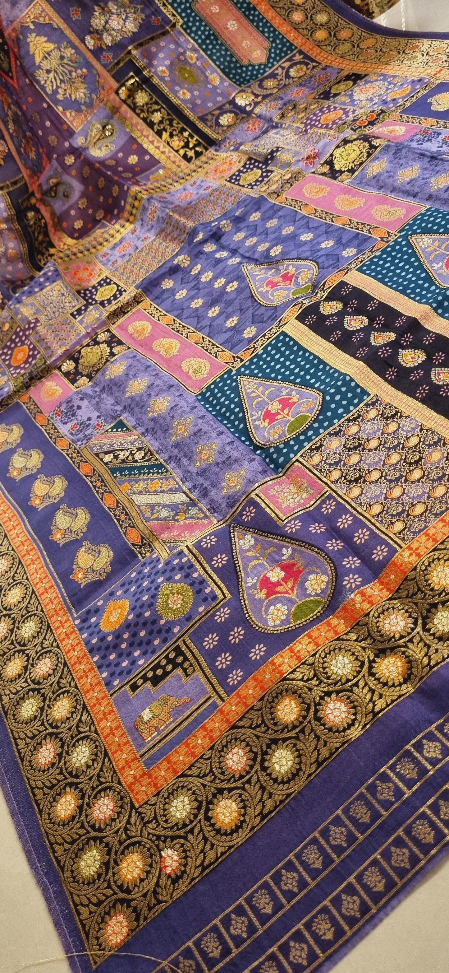 Meenakari patola silk dupatta