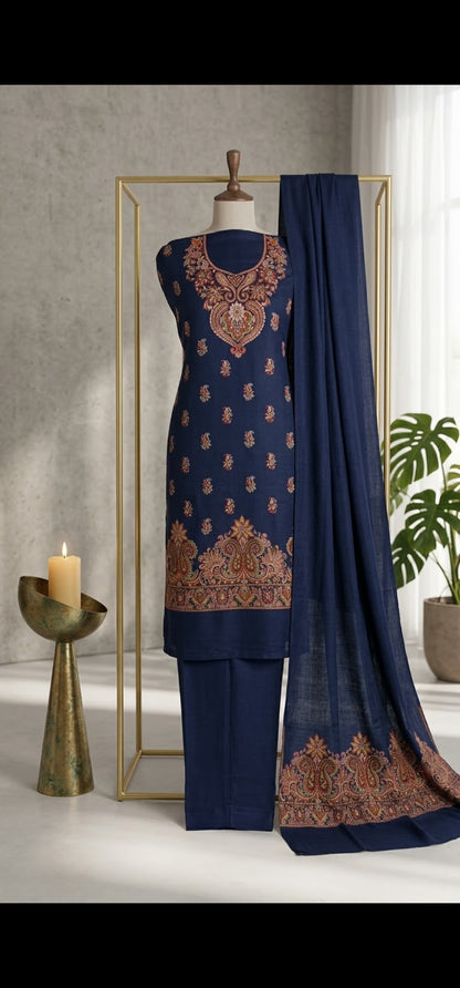 Kaani suit: Pashmina
