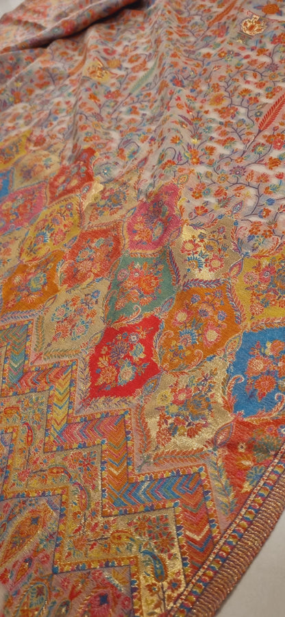 Silk kaani shawl