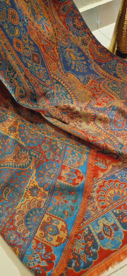 Reversible persian kaani shawl