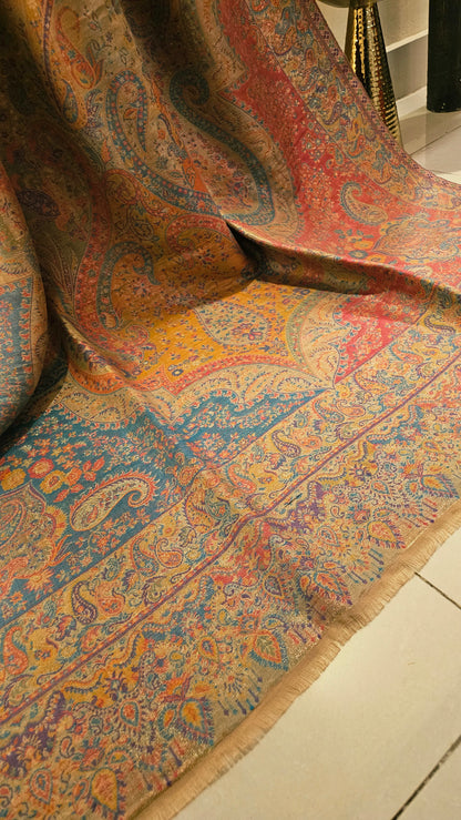 Gandhara kaani reversible: shawl