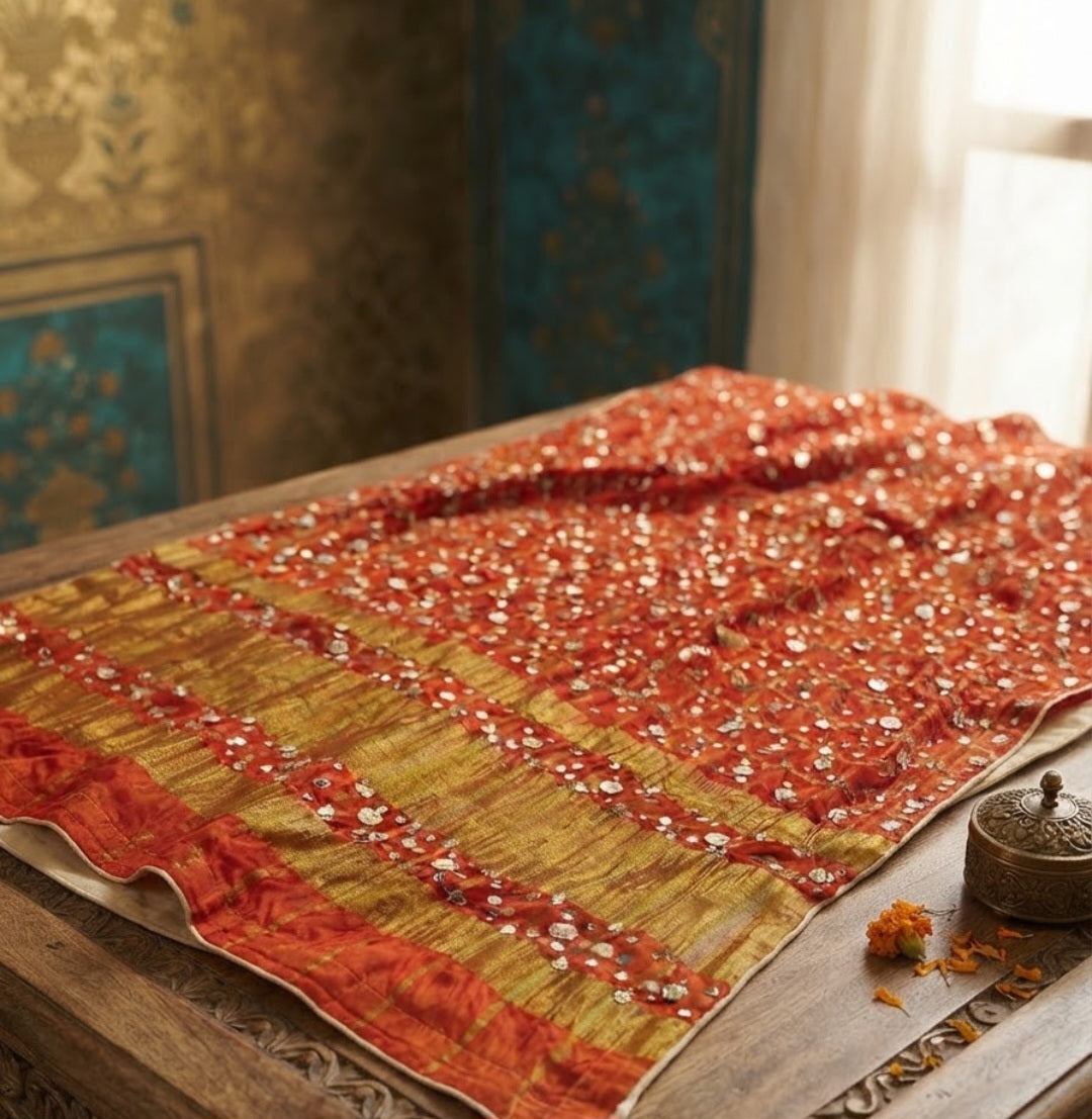 Gota chunri dupata: silk