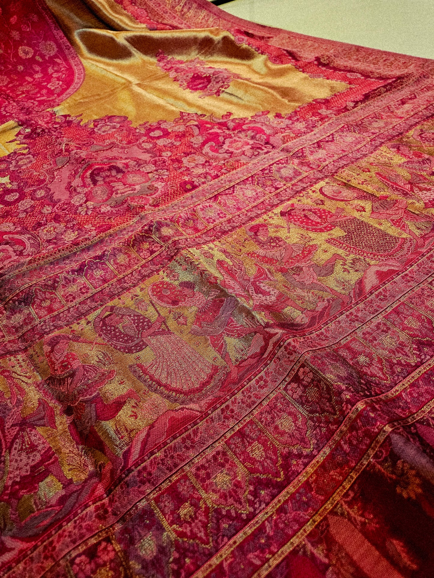 Silky moonlight kaani shawl/dupata