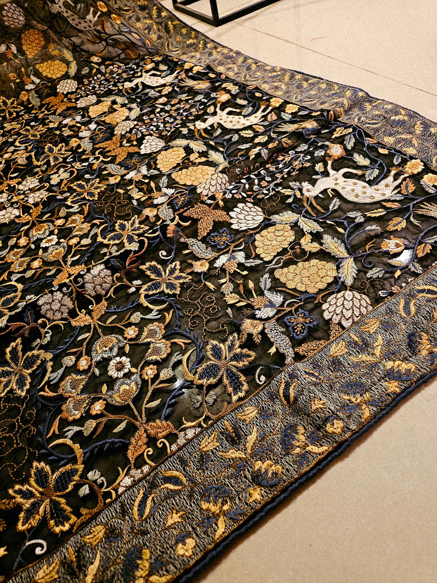 Georgete embroidered dupata