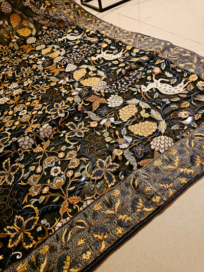 Georgete embroidered dupata