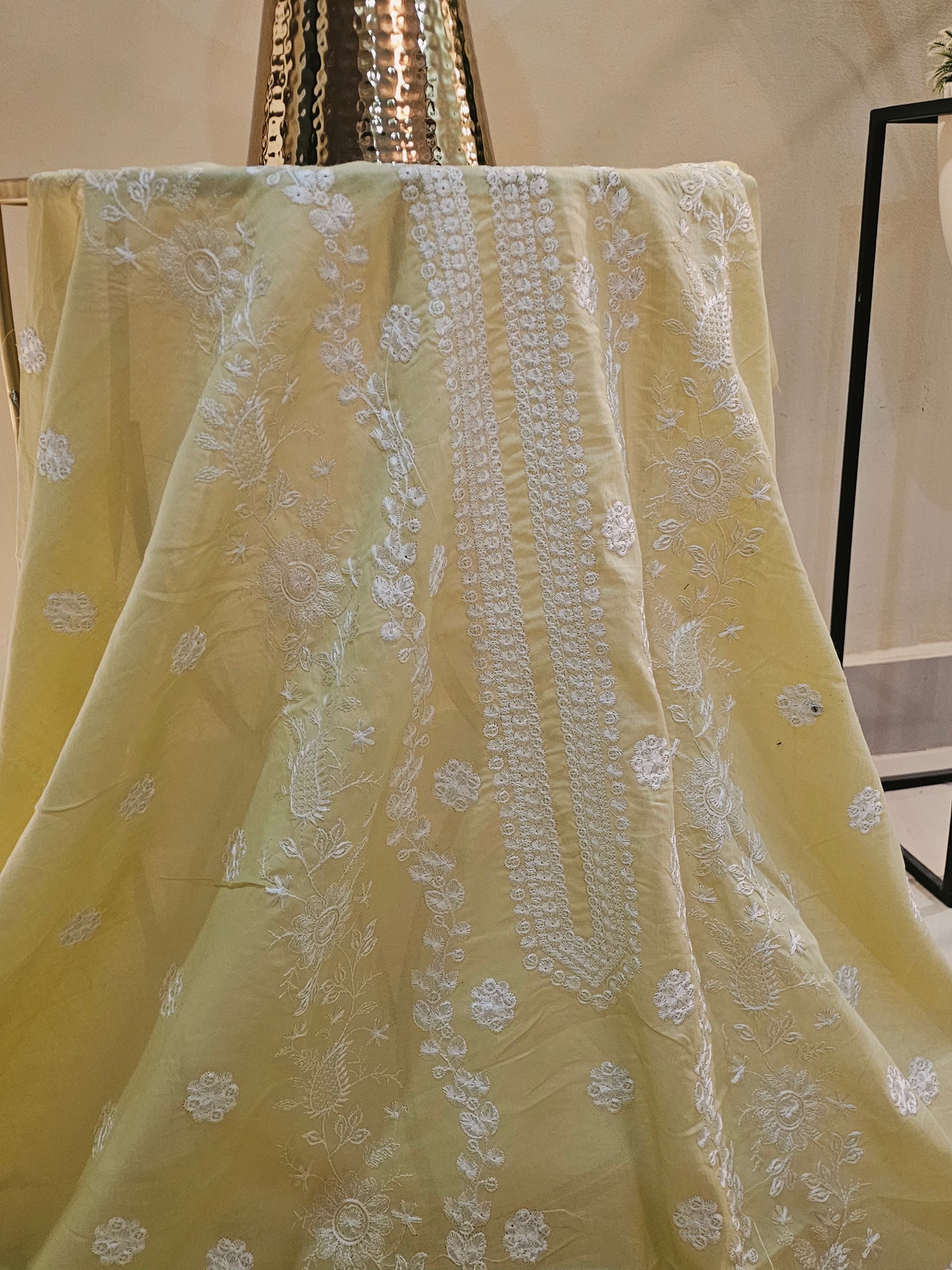 Lawn embroidered two piece