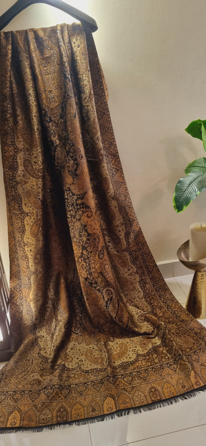 Moonlight gandhara kaani reversible shawl
