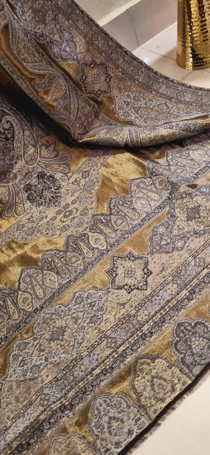 Reversible Moonlight kaani shawl