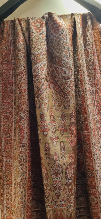 Reversible persian kaani shawl