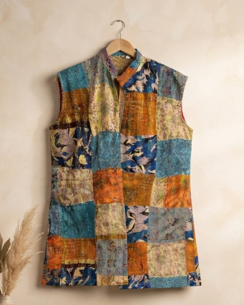 Kantha jacket: cotton