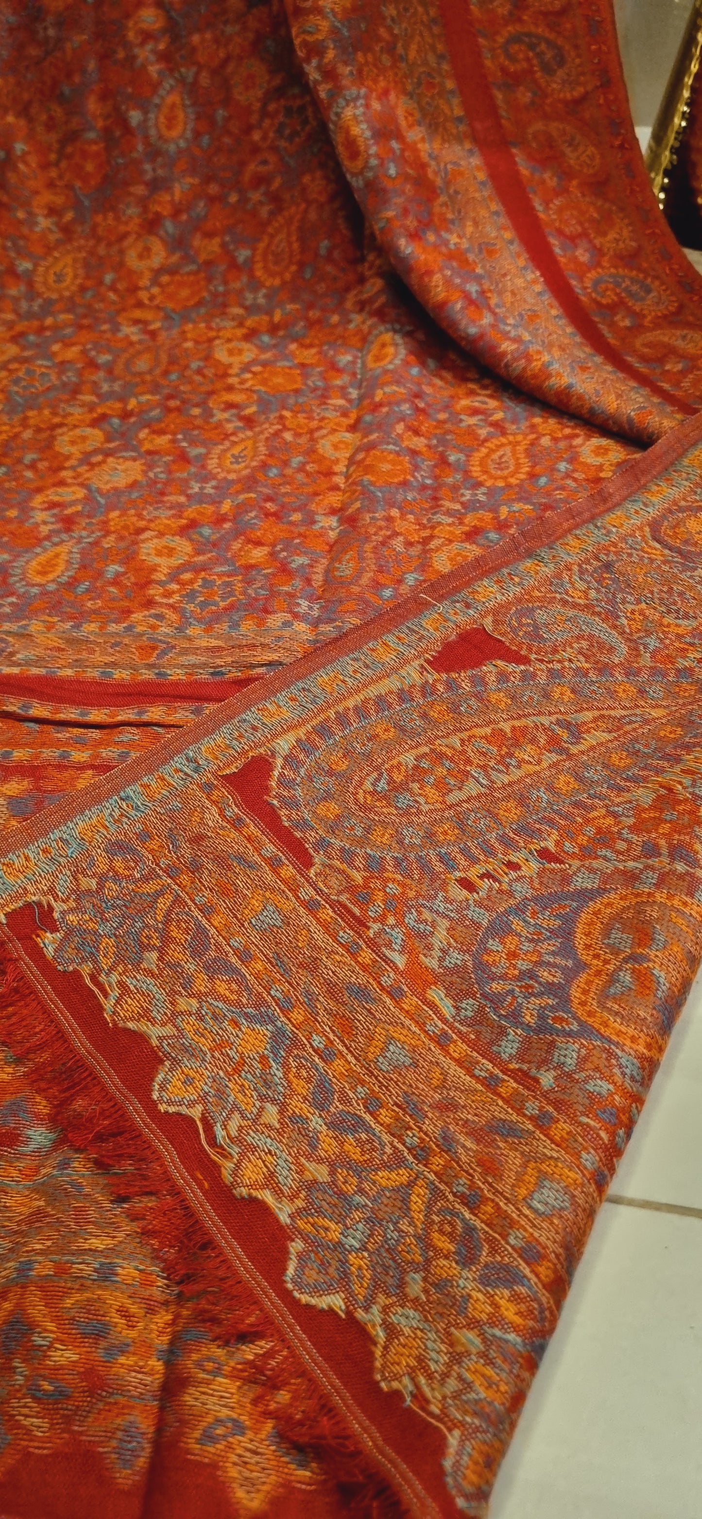 Woollen pashmina kaani shawl