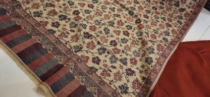 Woollen pashmina kaani shawl