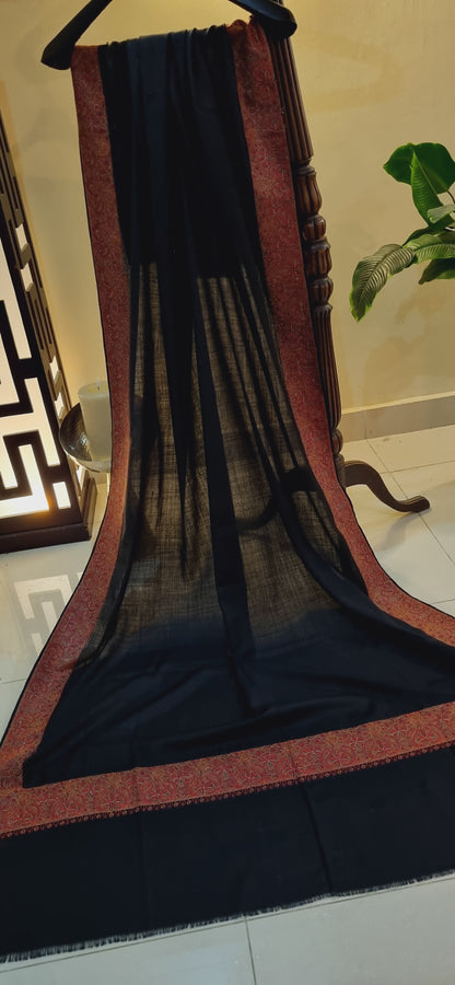 Papermachi embroidered pashmina