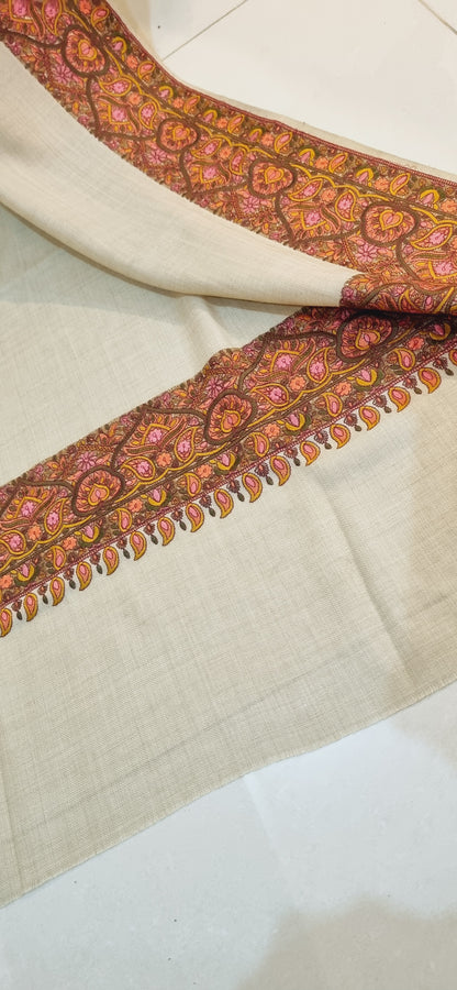 Papermachi embroidered pashmina