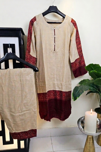 Kaani suit: Pashmina