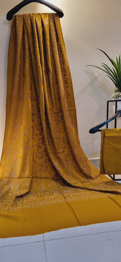 Pashmina embroidered suits