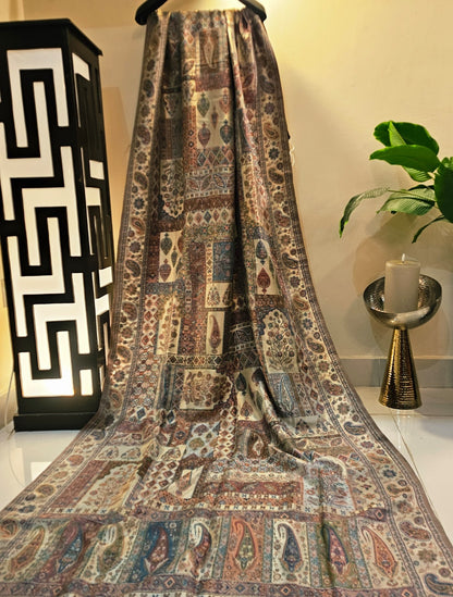 Moonlight silky pashmina kaani shawl