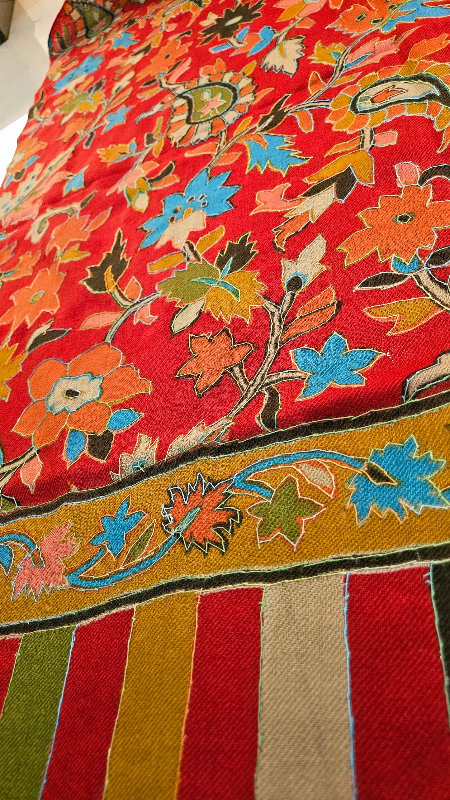 Kalamkar minishawl: Pashmina