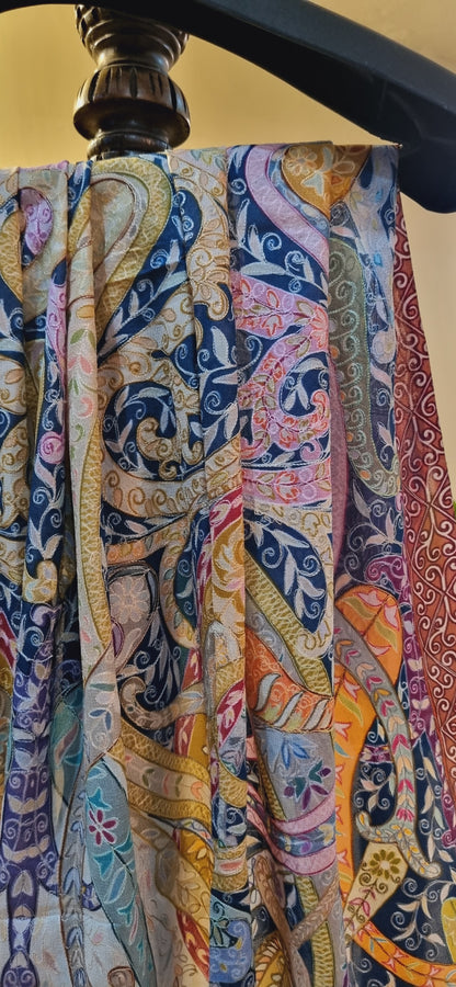 Silk reelkar shawl