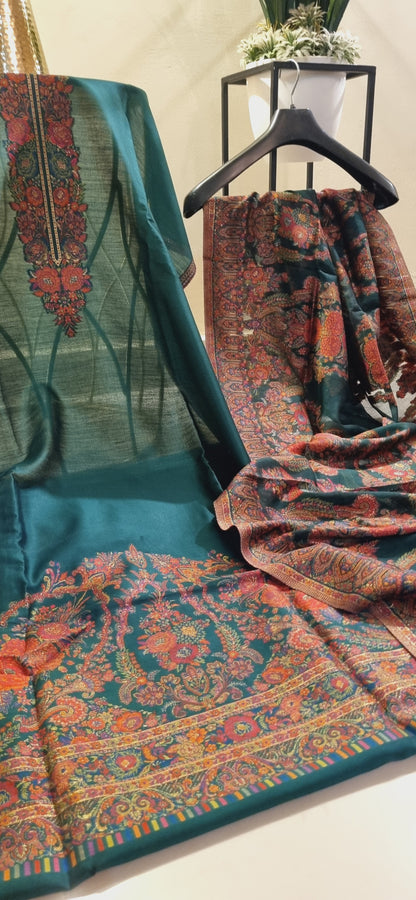 Silk kaani suit