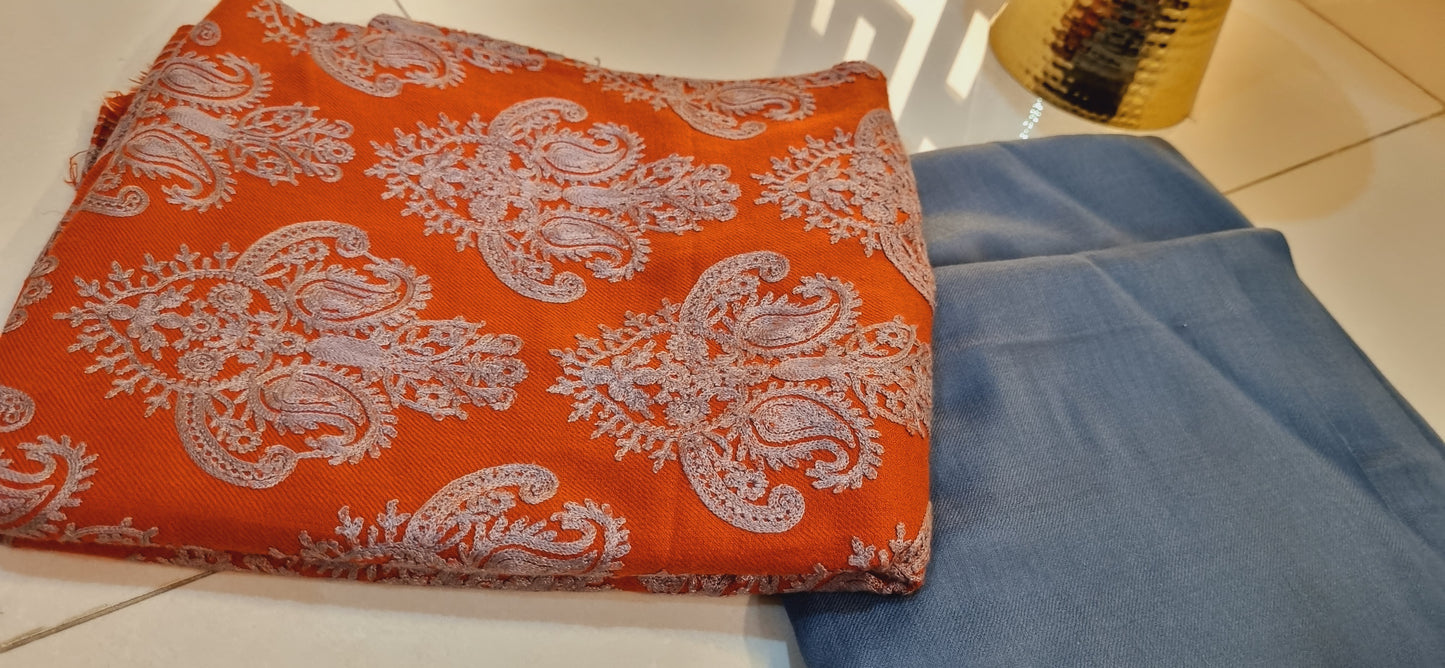 Pashmina embroidered