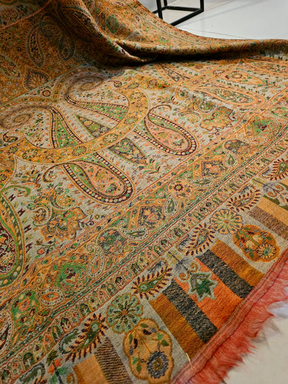 Tabraiz persian kaani pashmina shawl