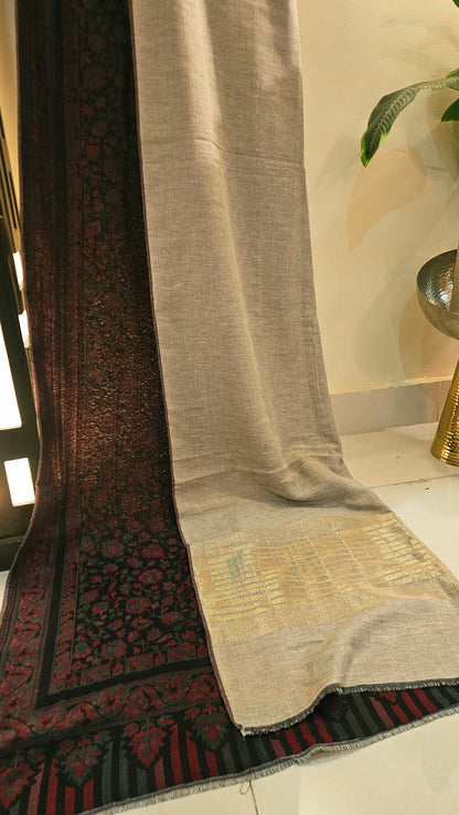 Reversible moonlight kaani: Pashmina