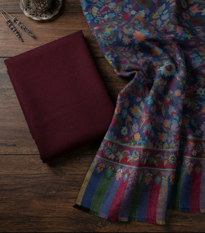 Kaani three piece: Pashmina
