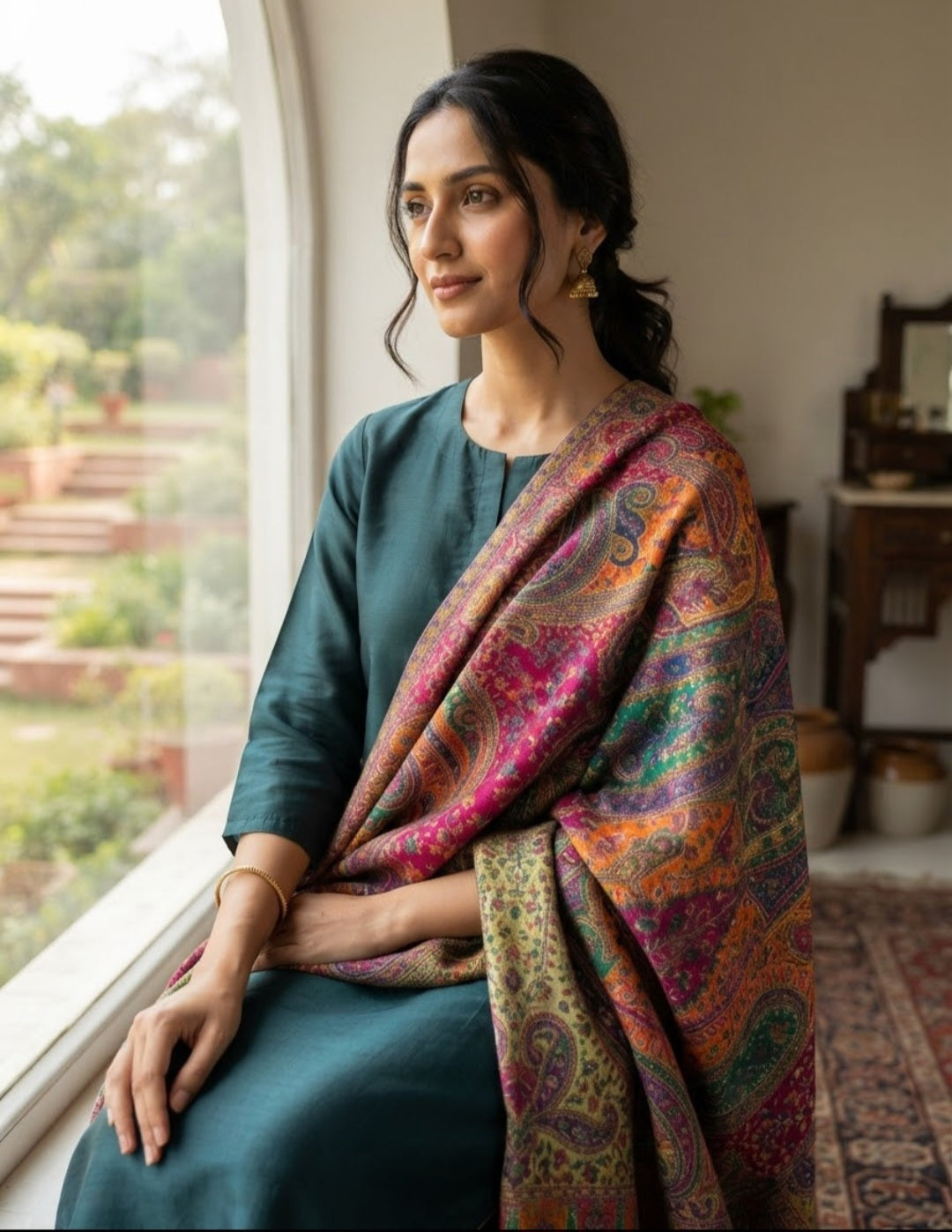 Reversible Persian kaani: Pashmina