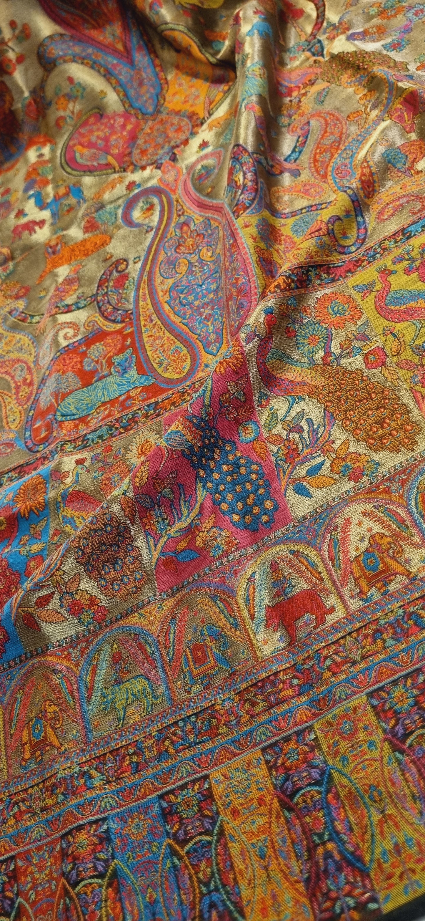 Silky moonlight pashmina kaani