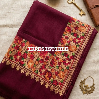 Embroidered minishawl: pashmina