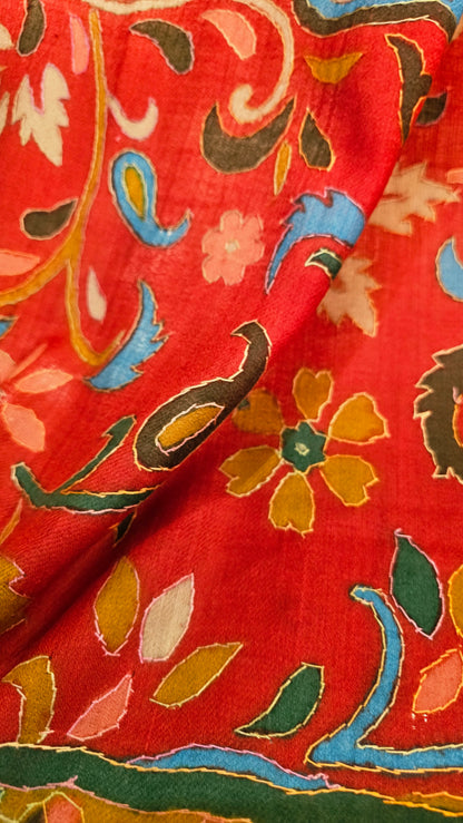 Kalamkar embroidered: Pashmina
