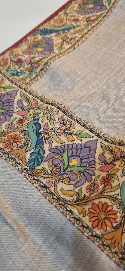 Kalamkar border Pashmina