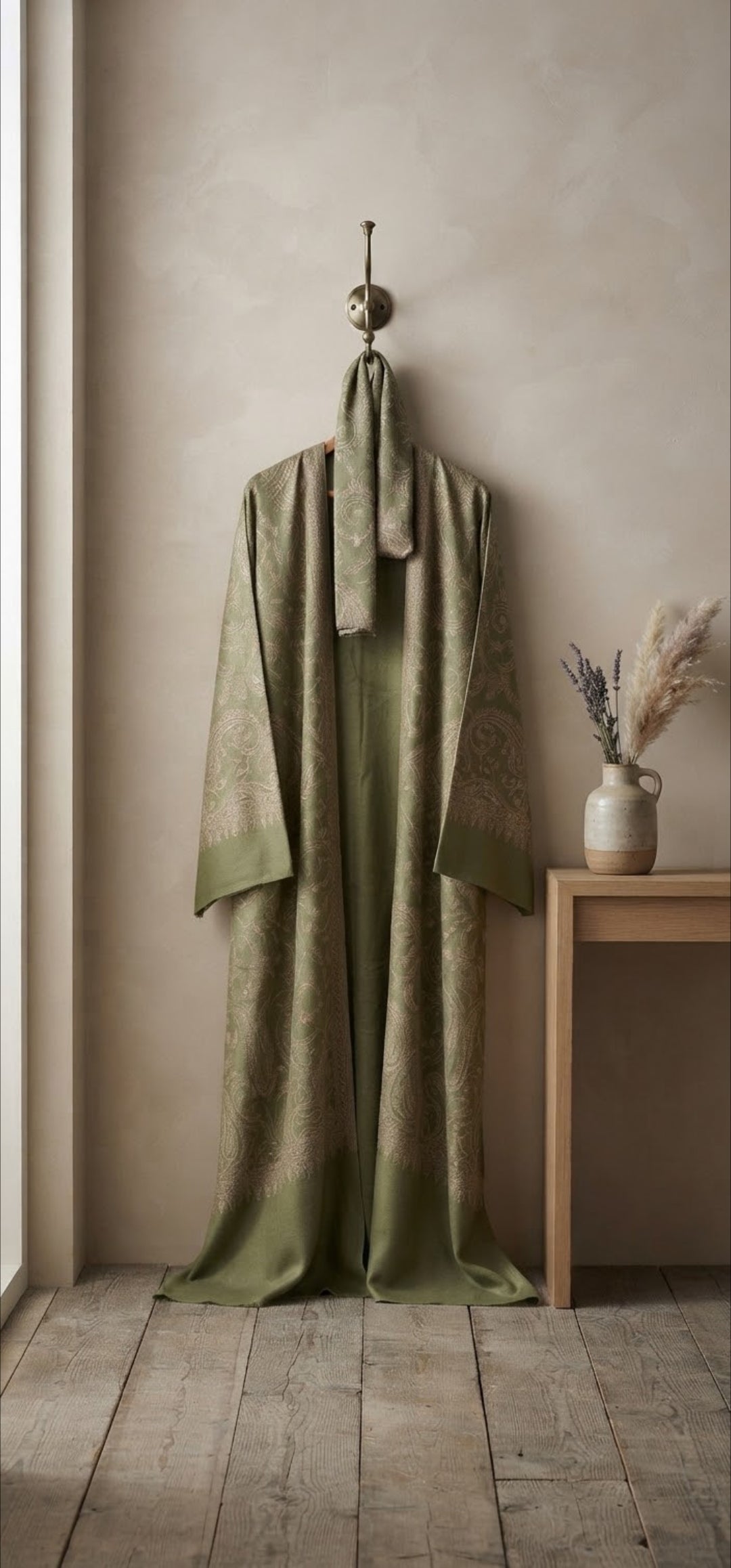 Embroidered coat: Pashmina