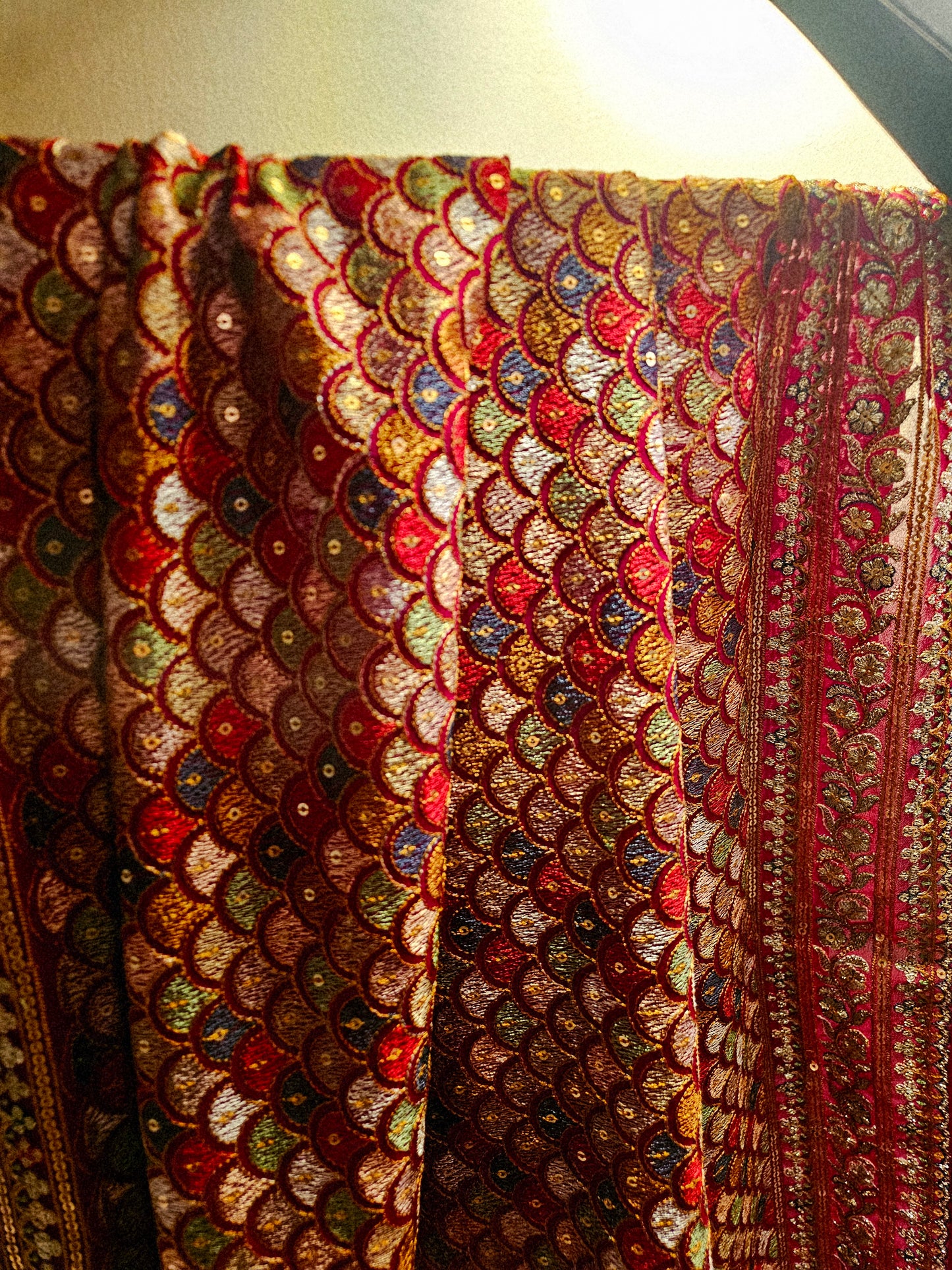 Embroidered georgete dupata