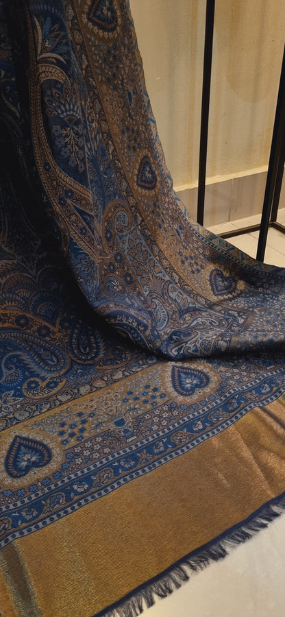 Antique moonlight kaani pashmina shawl