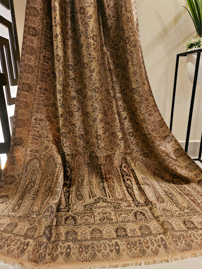 Reversible moonlight gandhara kaani shawl