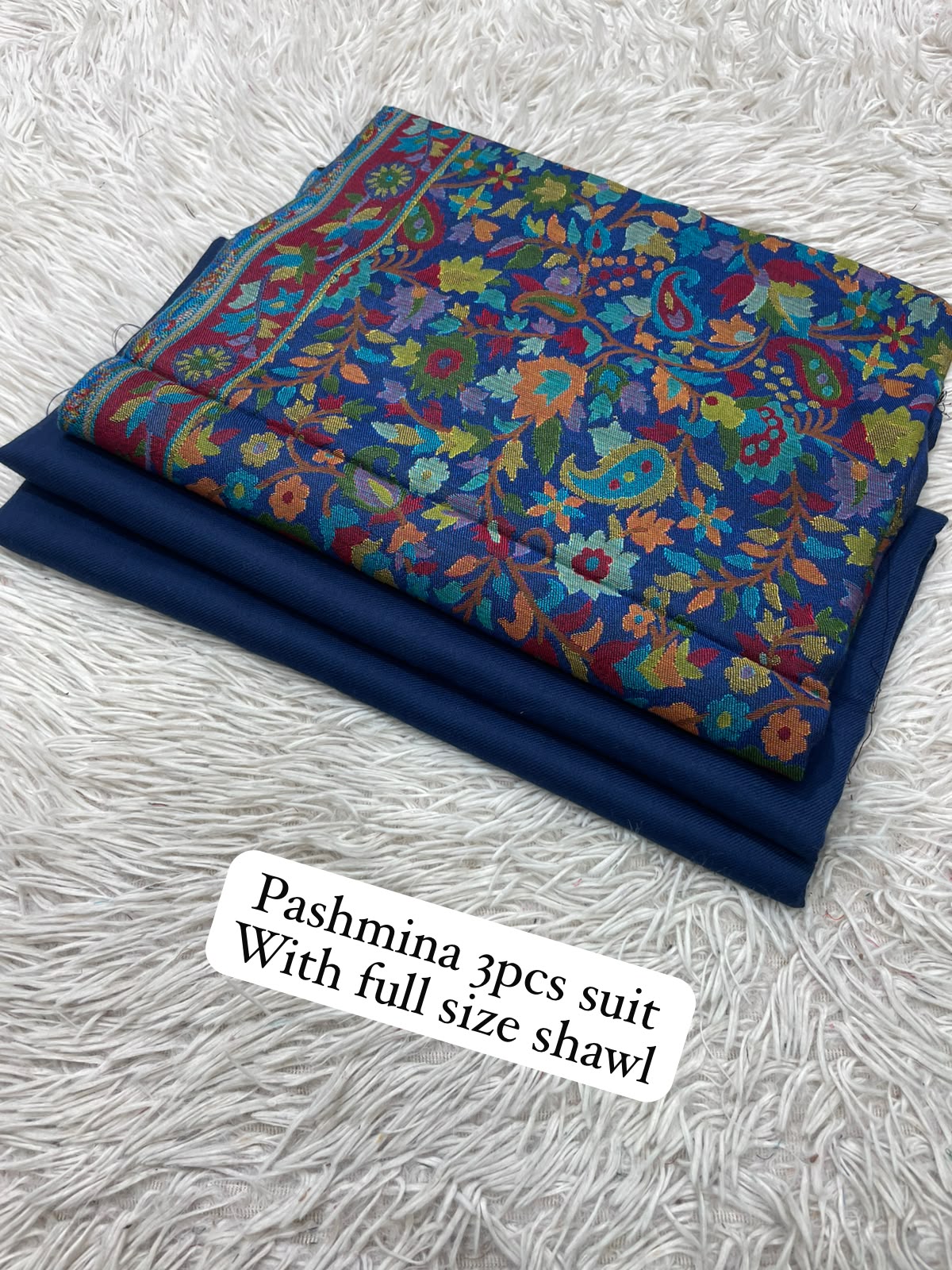 Kaani three piece: Pashmina