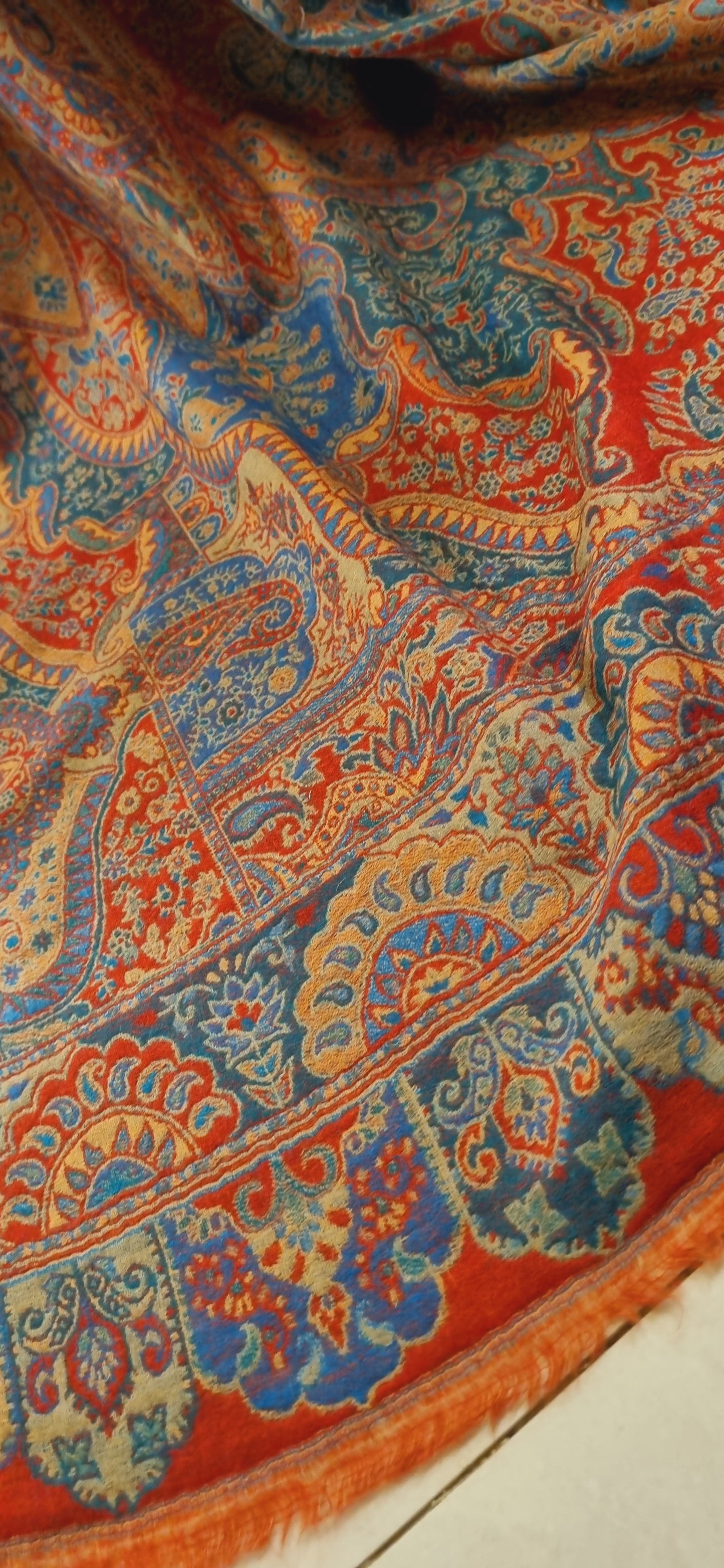 Reversible persian kaani shawl