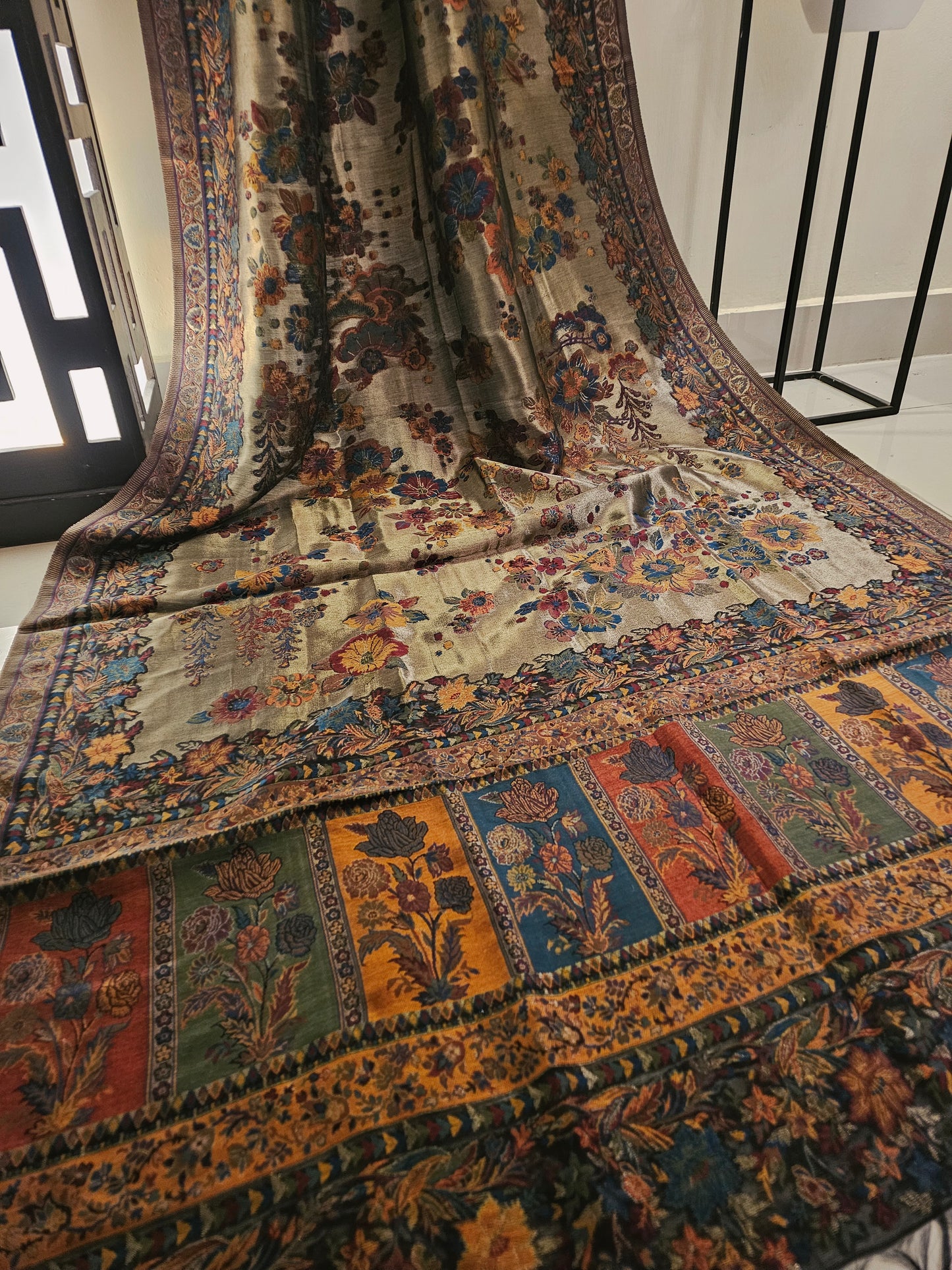 Silky moonlight kaani shawl