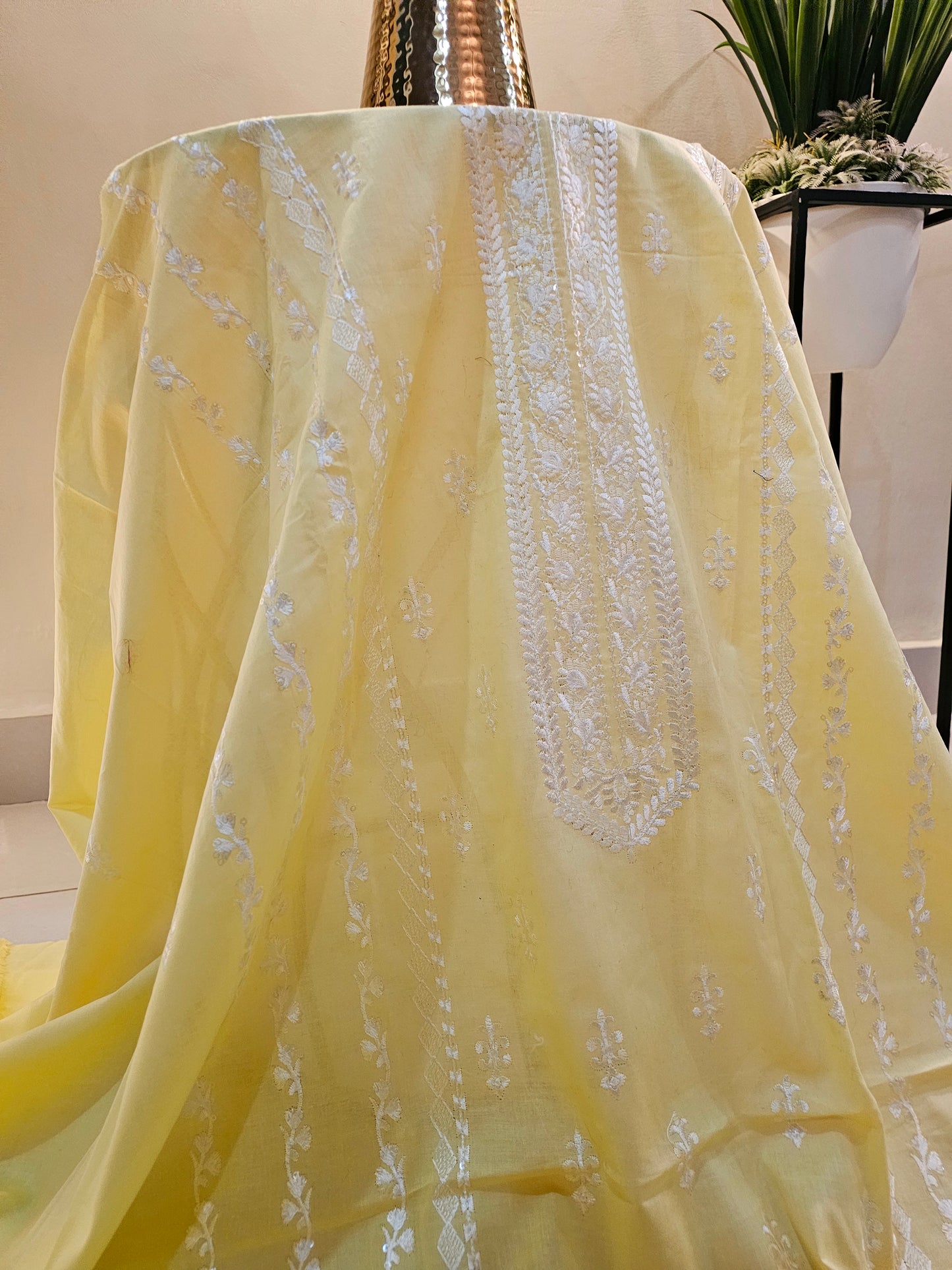 Lawn embroidered two piece