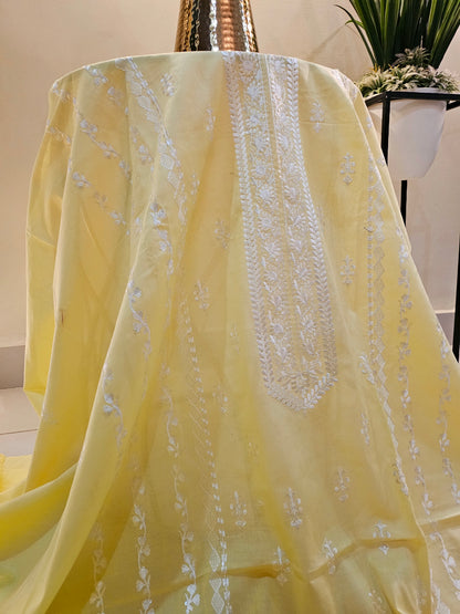 Lawn embroidered two piece