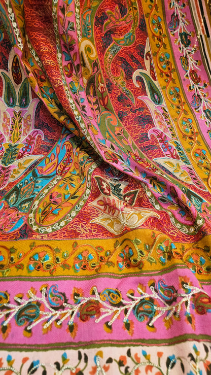 Reelkar embroidered: Pashmina