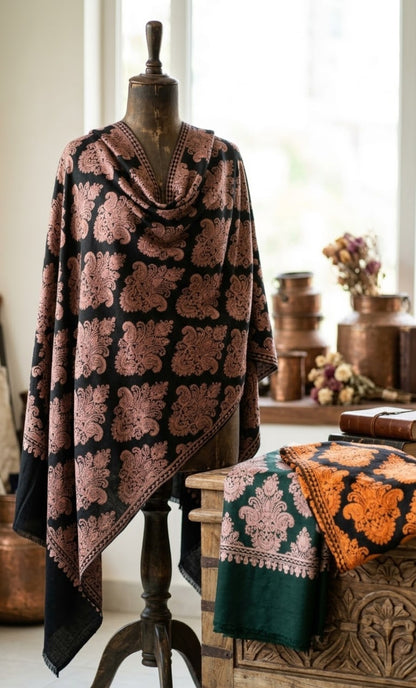 Embroidered minishawl: pashmina