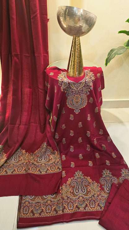 Kaani suit: Pashmina