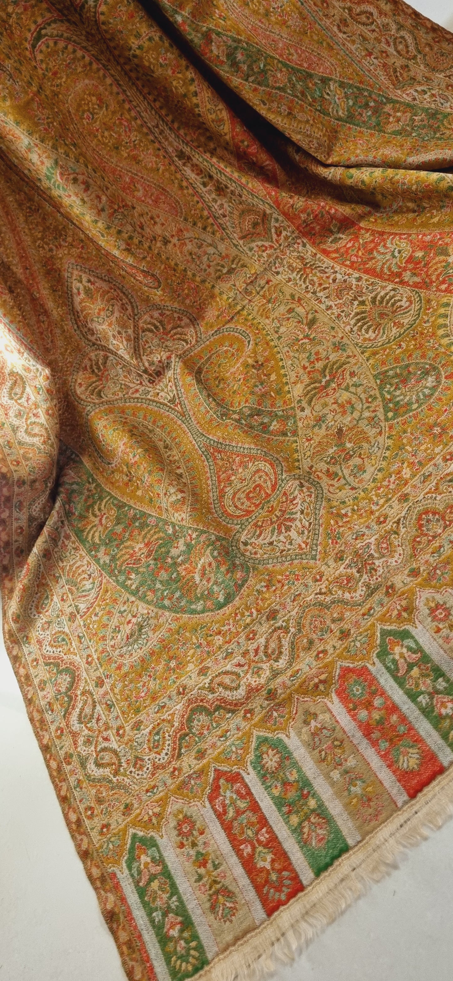 Reversible persian kaani shawl