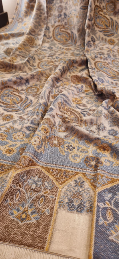 Woollen pashmina kaani shawl